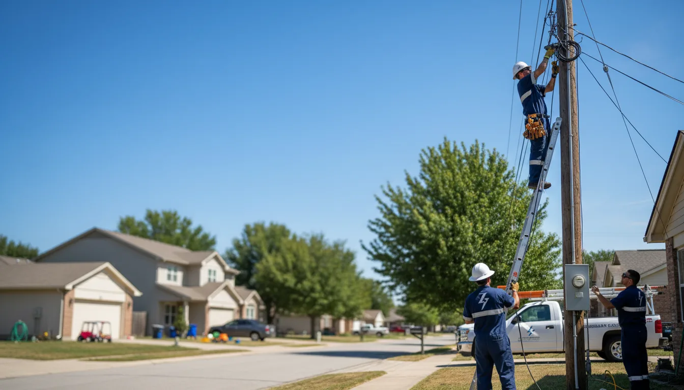 Residential electrician providing installation services in Fortville, IN